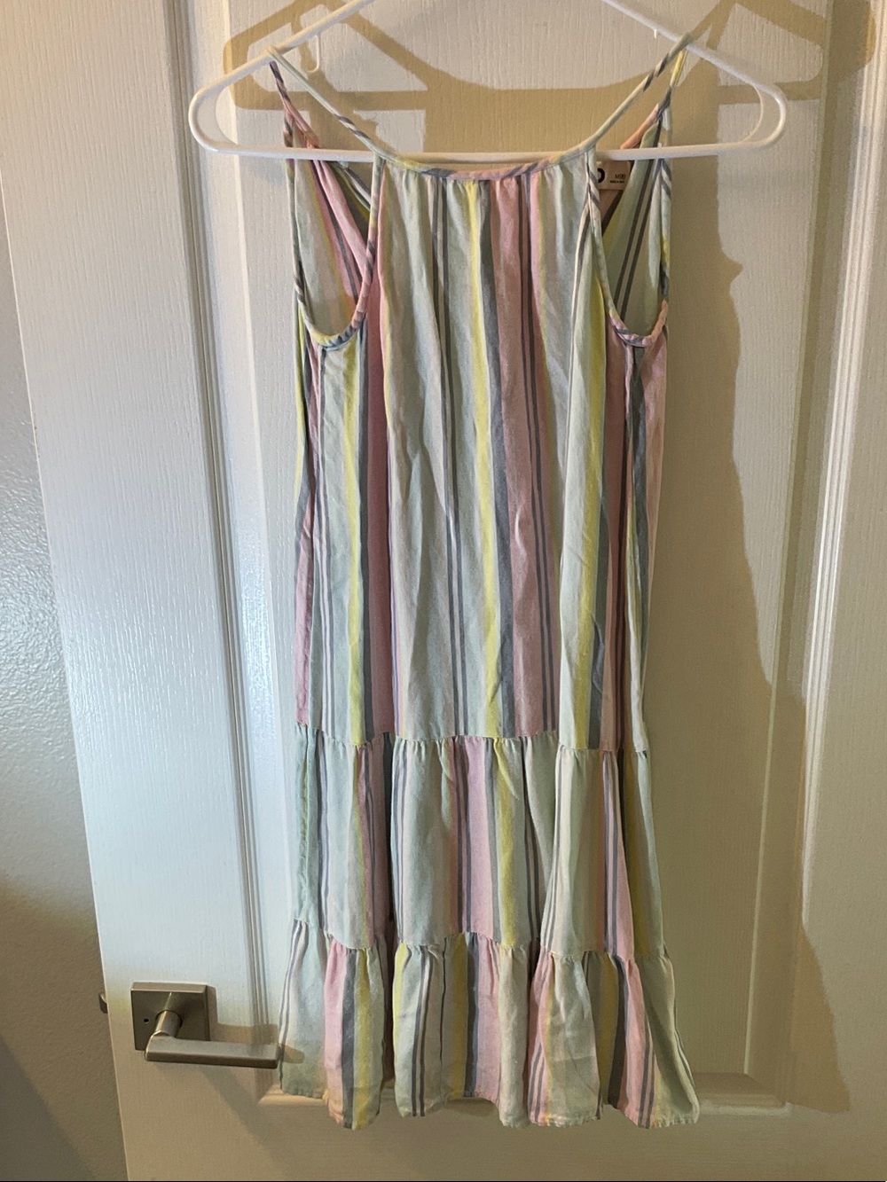 SO Pastel Multi-Stripe Sundress - Pink, Yellow, Blue, Green